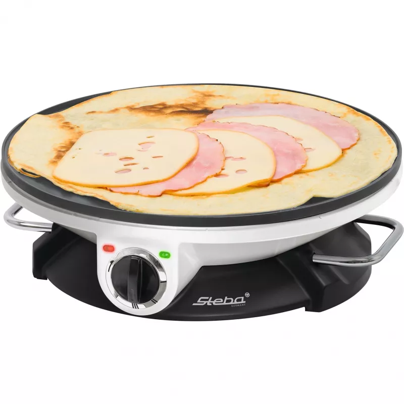 Steba CR 32 - placa para crepes - 1,2 kW - preto/branco