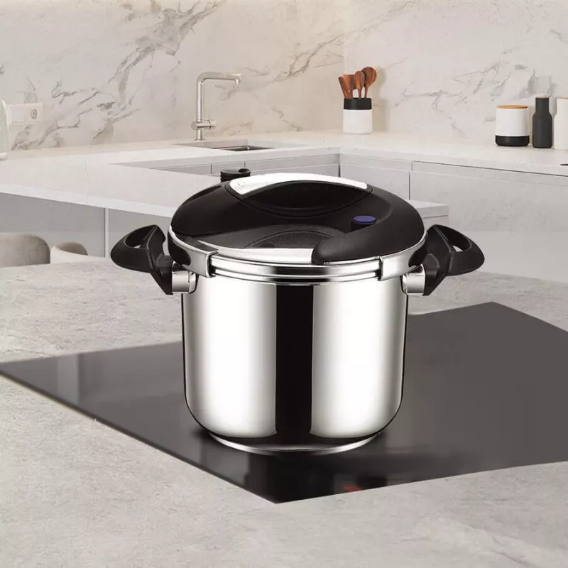 Panela de pressão Maestro MR-2901, 6 L, 22 cm, prateada, 80 kPa