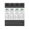 Protetor contra sobretensões QOLTEC 52588 AC 4P 420V T2 C — para-raios AC de 4 polos, 420 V, Tipo 2