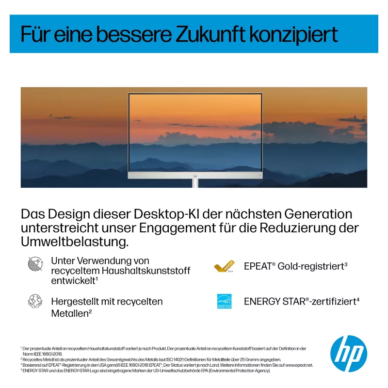 HP All-in-One PC (solução completa) 27-ct2073ng AMD Ryzen AI 7-350 512GBSSD 16GB branco (27-ct2073ng)