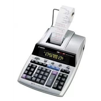 Calculadora de secretária Canon MP1411-LTSC com impressão prateada