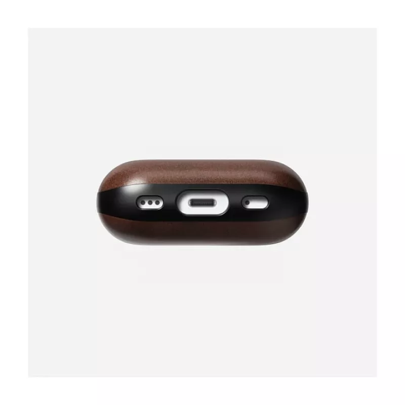 Capa Nomad Modern Leather Case — couro, microfibra, policarbonato, castanho