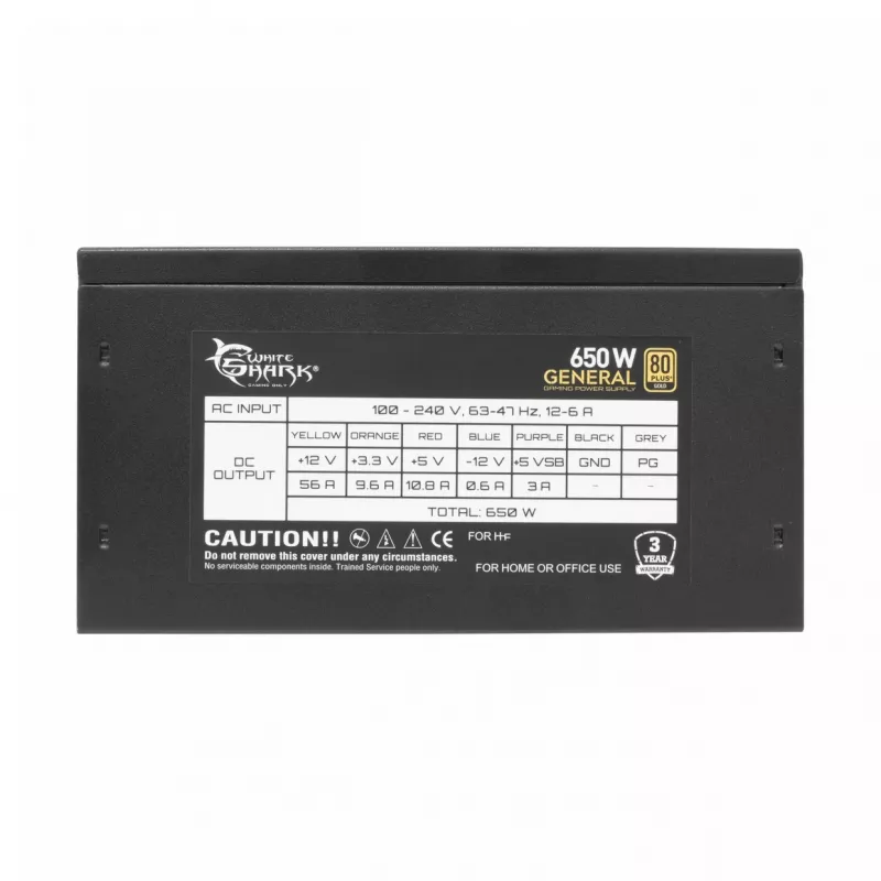Fonte de alimentação White Shark GPSU-G650M 650W