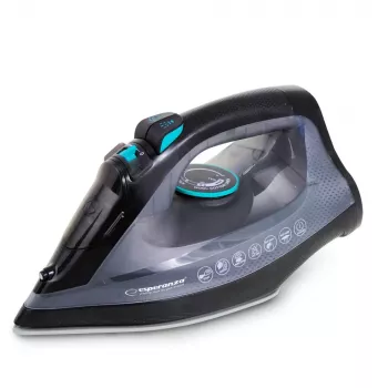 Ferro de engomar a vapor Esperanza EHI010 com base cerâmica Cinzento, Preto 2600 W