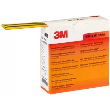3M TE100042486 - tubo termorretrátil - verde - amarelo - 5 m - 1,8 cm - 135 °C (TE100042486)