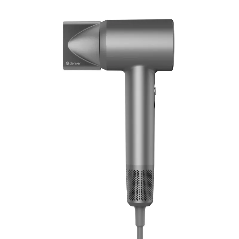 Secador de cabelo DENVER HDD-1400DGR 1400 W, cinzento, 110–240 V, cabo de 1,8 m, 25–75 °C, 70×89×280 mm