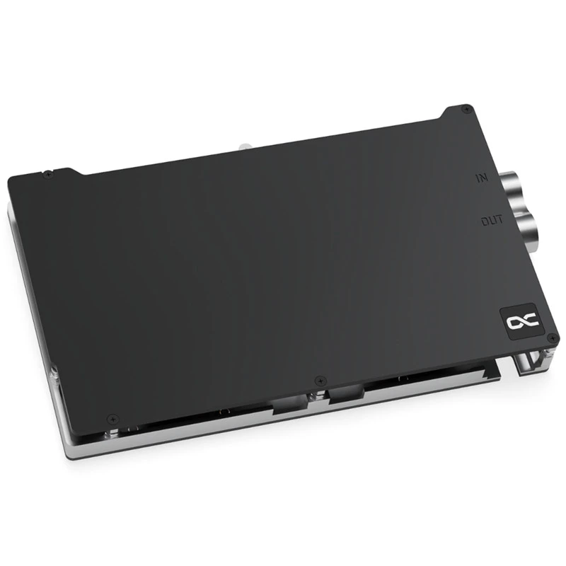 Bloco de água + backplate Aquatuning GmbH 13395 Alumínio Carbono Cobre 1/4 polegadas