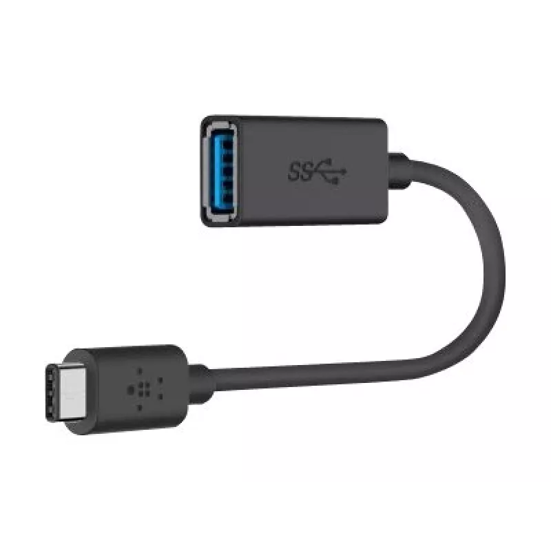 Belkin adaptador USB 3.0 de USB-C para USB-A, 5 Gbps, preto