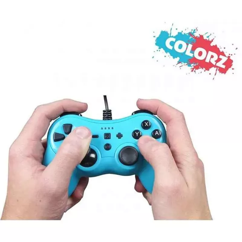 Comando com fios SUBSONIC SA5488-1 Neon Blue — para Nintendo Switch, ligação com fios