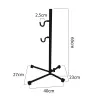 Suporte de montagem para oficina de bicicletas MACLEAN MC-434, suporte de serviço dobrável, capacidade de carga 20 kg, preto