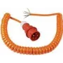Cabo espiral de obra AS Schwabe 70431 — CEE 400V 16A, IP44, cabo espiral para utilização em obra