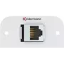 Kindermann Konnect 54 alu - Faceplate-Snap-In modular - RJ-45 (7441000527)