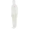 hh SMS tecido spunbond-meltblown-spunbond de 3 camadas GT700000588 branco, fecho de correr L