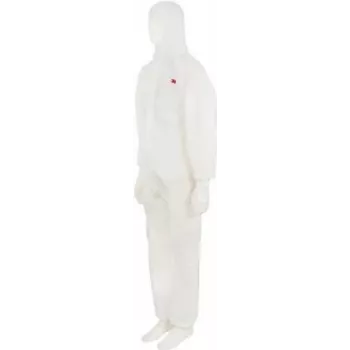 hh SMS tecido spunbond-meltblown-spunbond de 3 camadas GT700000588 branco, fecho de correr L