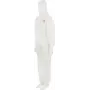 hh SMS tecido spunbond-meltblown-spunbond de 3 camadas GT700000588 branco, fecho de correr L