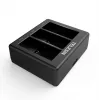 Carregador de 3 vias Telesin para GoPro Hero 12 / Hero 11 / Hero 10 / Hero 9