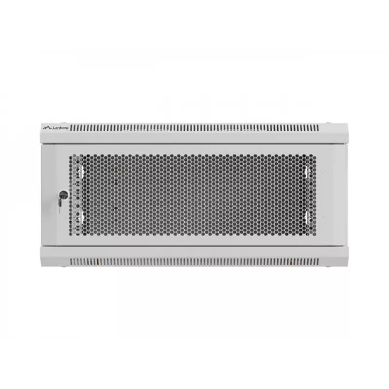 Armário de instalação 19 polegadas para montagem na parede LANBERG 4U 600x600 mm, cinzento