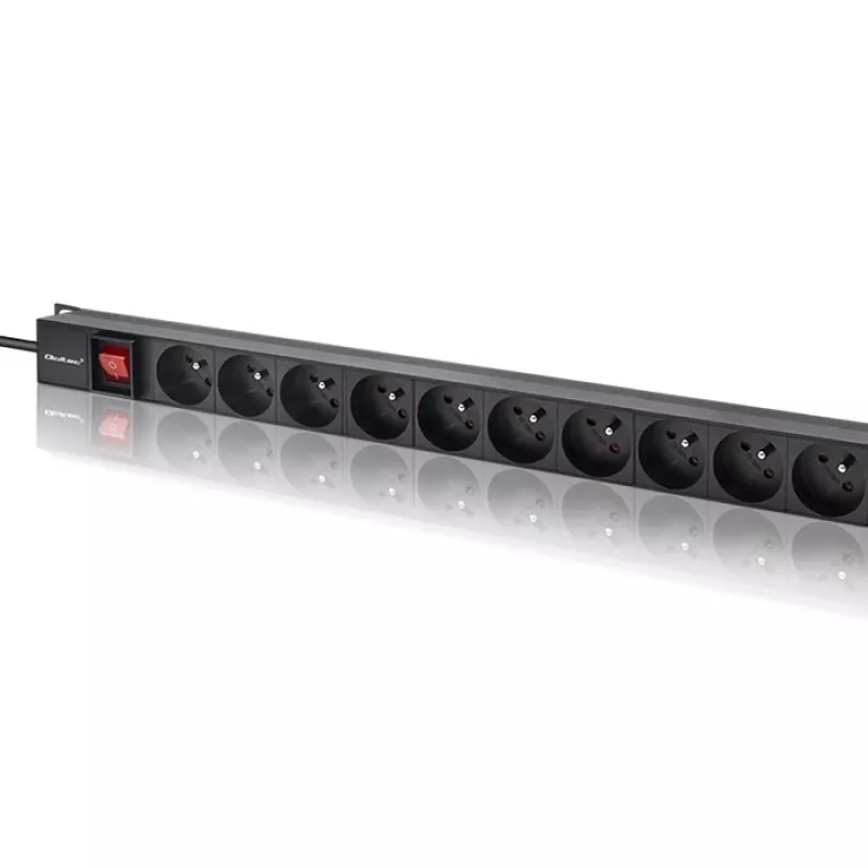 Régua de tomadas para RACK 16A PDU, 16xFRENCH, vertical
