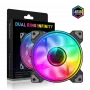 Gamemax | Ventoinha de caixa | DUAL RING INFINITY | Preto