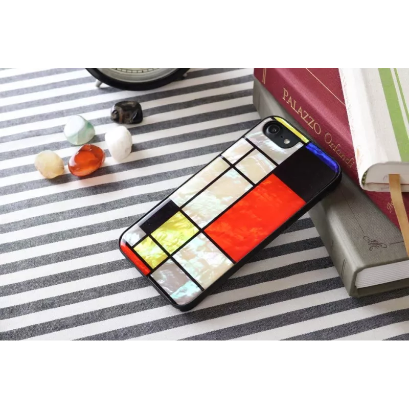 Capa de proteção iKins para Apple iPhone 8/7 Mondrian preto