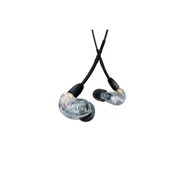 Shure AONIC 215 - Auscultadores in-ear com driver único e cabo de 3,5 mm (transparente)