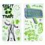 Autocolantes de parede Paladone Beetlejuice Design PP13439BJ – conjunto de autocolantes decorativos de parede
