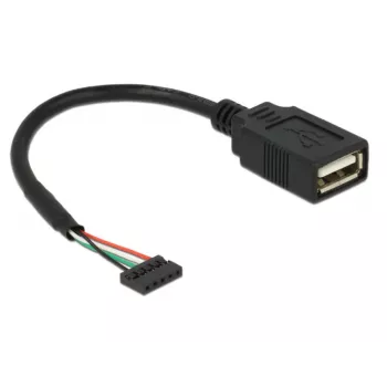 Cabo USB DeLOCK 84831 USB 2.0 0,15 m preto