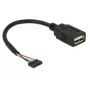 Cabo USB DeLOCK 84831 USB 2.0 0,15 m preto