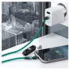 Cabo USB RealPower MagneticCharge2 1 m Verde Carregamento rápido Transferência de dados