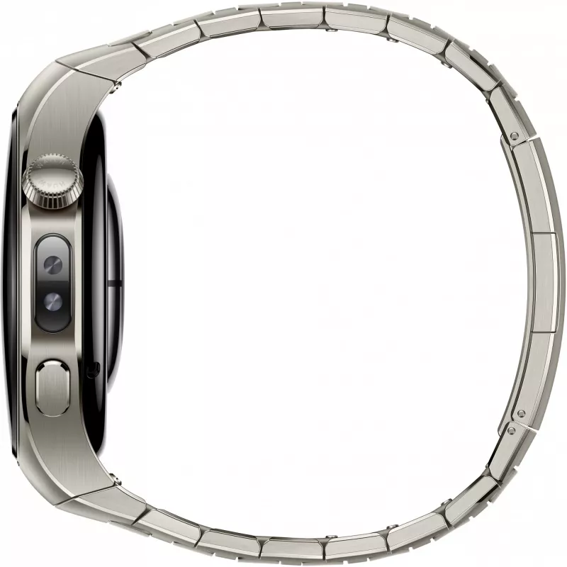 Smartwatch HUAWEI WATCH 5, 1,5 polegadas AMOLED, 466×466, 46 mm caixa de titânio, Wi‑Fi, GPS, prateado
