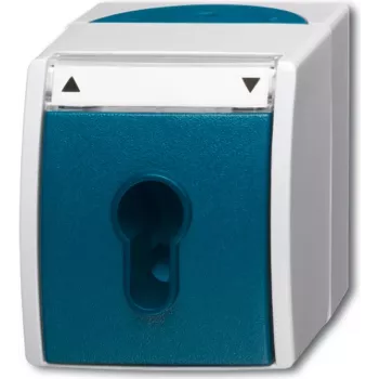 Busch-Jaeger 2712 SLW-53. Número de polos: 2P, cor do produto: cinzento, branco. Tensão de entrada CA: 250 V. Largura: 74 mm, profundidade: 55 mm, altura: 83 mm (1101-0-