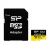 Cartão de memória Silicon Power Inspire 512 GB MicroSDXC V30 UHS-I U3 A2 4K + adaptador (SP512GBSTXLA2V1NSP)