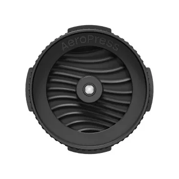 Tampa de filtro com controlo de fluxo AeroPress para máquinas de café preta