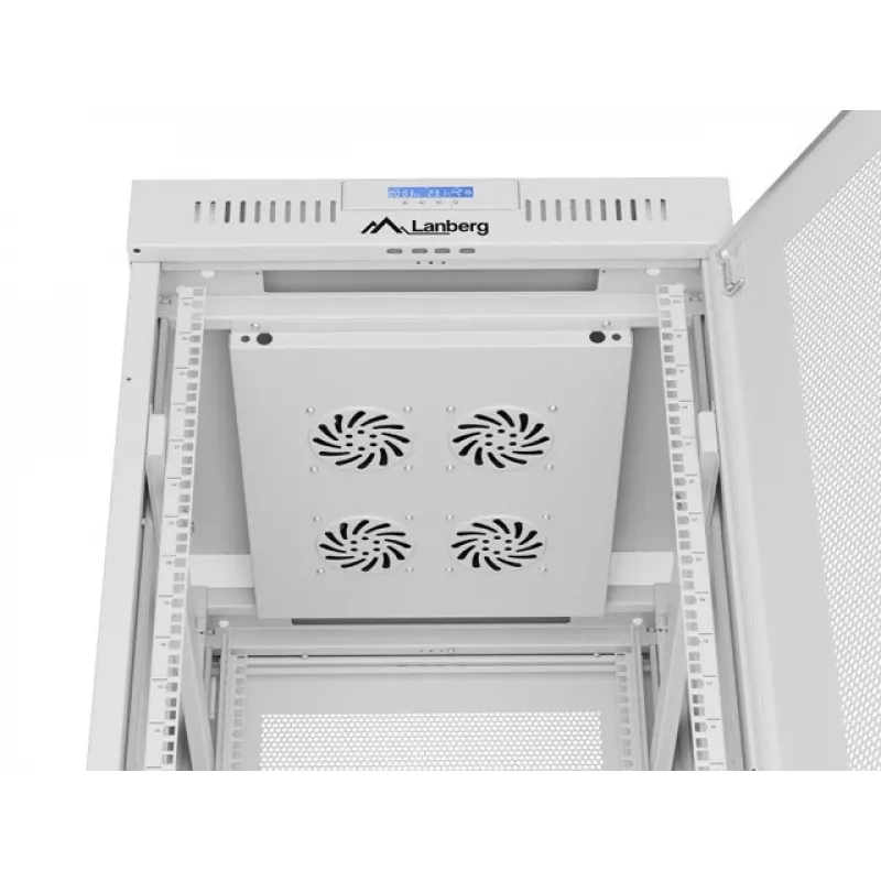 Armário rack Lanberg FF01-6827-23SL 27U rack de chão cinzento