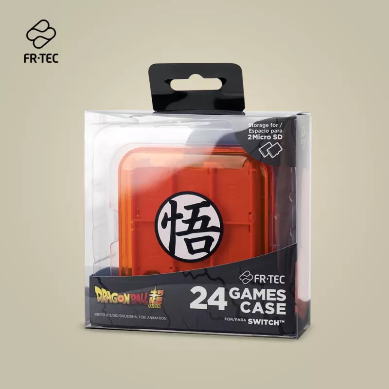 Estojo para cartuchos FR-TEC Dragon Ball Super Nintendo Switch laranja