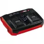 Carregador de bateria Einhell Power-X-Twincharger 3 A para interior preto - vermelho (4512069)