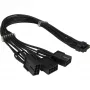 Adaptador de alimentação PCIe INTER-TECH GPU-02 12-pin para 3×8-pin (cabo de 34 cm)