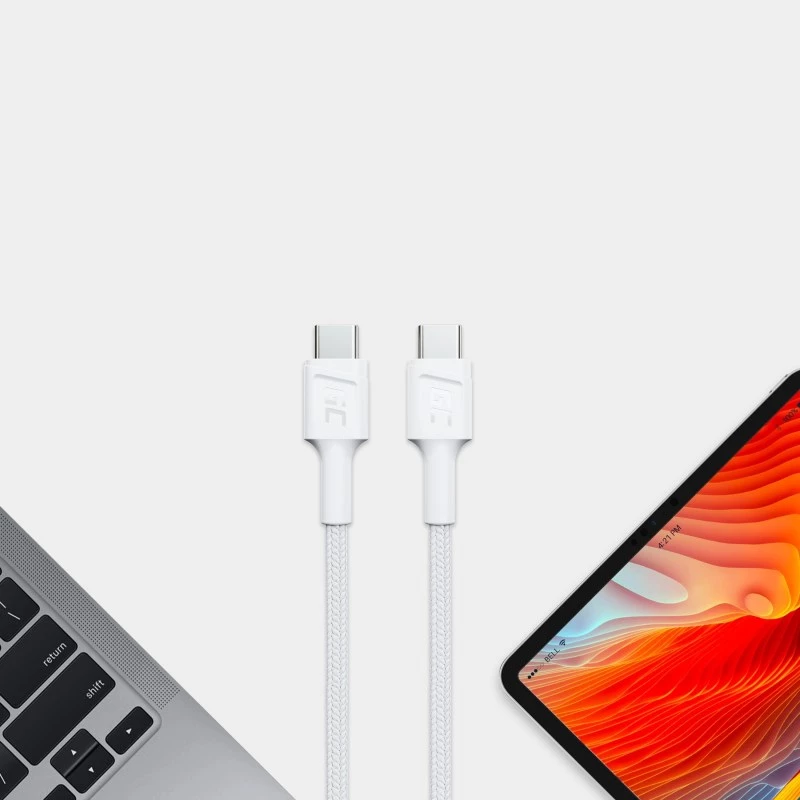 Cabo USB Green Cell KABGC30W USB 3.2 Gen 1 (3.1 Gen 1) 1,2 m USB-C branco