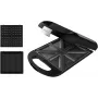 Máquina de sandes Cecotec | Rock'nToast Family 3in1 | 1500 W | Número de placas 3 | preto