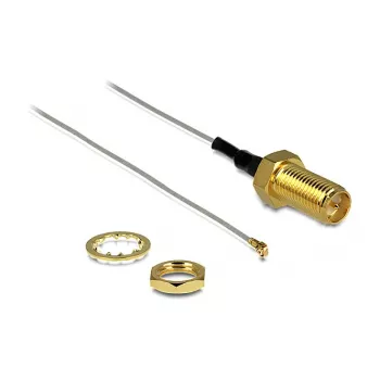 Cabo coaxial DeLOCK 88813 0,2 m MHF III (I-PEX) RP-SMA cinzento