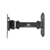 Suporte de parede para TV e monitor Maclean MC-416 13-32 30 kg inclinável rotativo máx. VESA 100x100 preto lacado a pó suporte universal LED OLED LCD