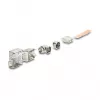 Módulo Keystone RJ45 conector fêmea Cat.6A sem ferramentas 90° DELOCK 90800