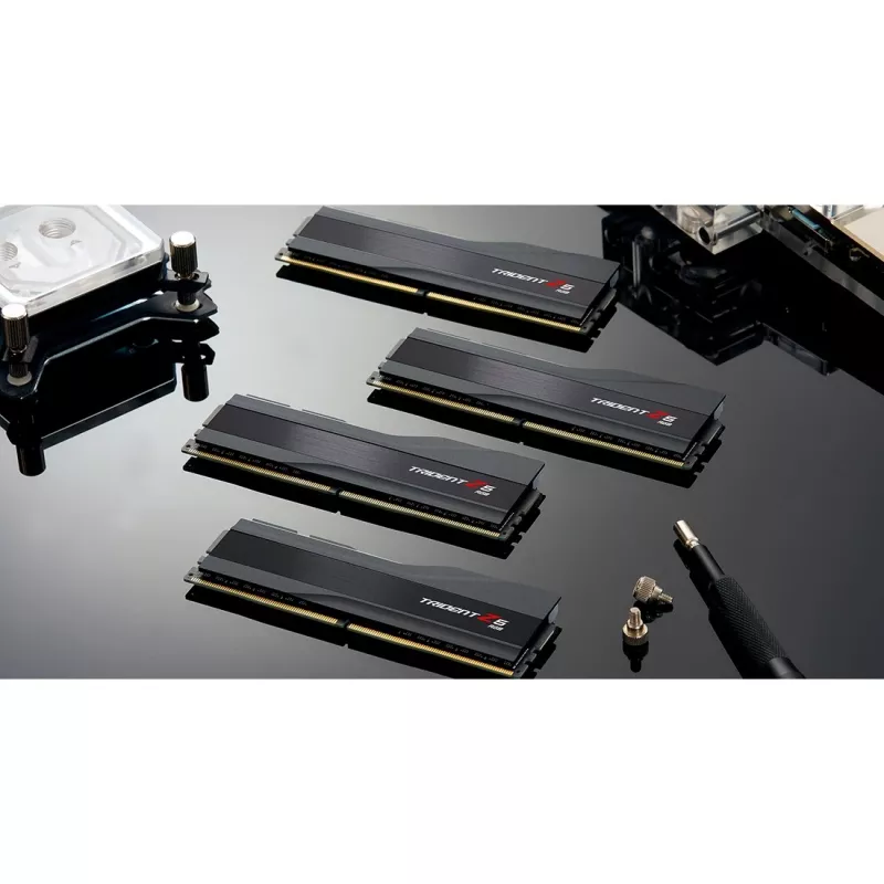 DIMM 32 GB DDR5-6000 (2x 16 GB) Dual-Kit, memória RAM preta, F5-6000J3636F16GX2-TZ5RK, Trident Z5 RGB, INTEL XMP