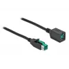 Cabo de extensão USB com alimentação DeLOCK 85980 12 V 1 m
