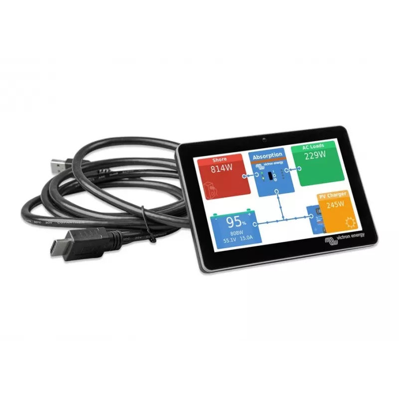 Monitor touchscreen GX Touch 50 de 5 polegadas da Victron Energy — com conectividade Bluetooth