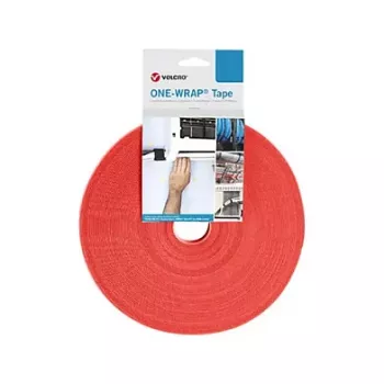 Velcro One Wrap Tape abraçadeira de cabos Velcro polipropileno 25000 mm × 10 mm vermelho