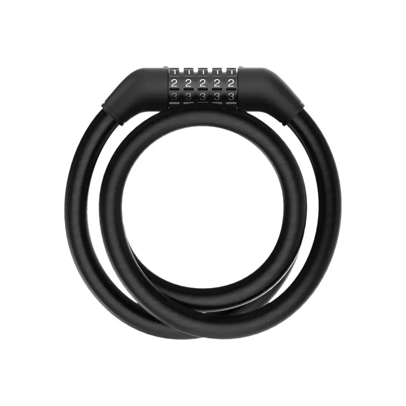 Cadeado de cabo Xiaomi BHR6751GL para trotinete, 1,2 m de comprimento, 1,2 cm de diâmetro, fecho de combinação, preto