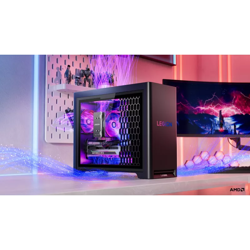 Lenovo Legion | T5 30AGB10 | Desktop | Torre | AMD Ryzen 7 | 7700X | 32 (2x16GB) GB | UDIMM DDR5 | 512 GB | NVIDIA GeForce RTX 5070 | Sem teclado | Windows 11 Pro | Garantia 24 meses