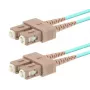 Cabo de fibra ótica LOGON AL5SCSC25I/3I OM3 25 m SC–SC 50 µm full duplex aqua