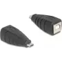 Adaptador de cabo DeLOCK 67201 USB Type Micro-B para USB Type-B preto